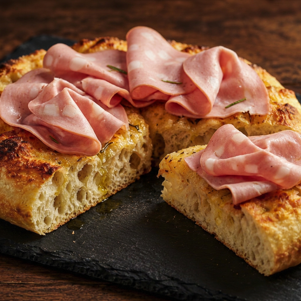 Focaccia de Mortadella Bologna de La Pixetta